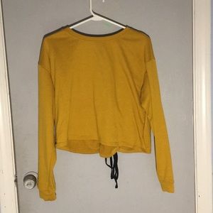 Intu Mustard Tie Top